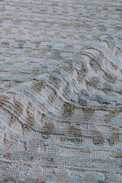 Finite Mosaics, Effervescence Area Rug, Gray & Teal