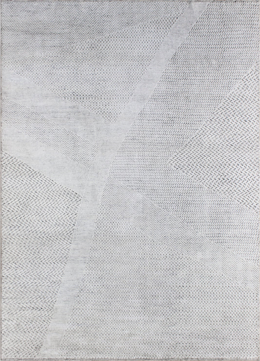 Finite Mosaics, Temporal Web Area Rug, Ivory