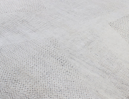 Finite Mosaics, Temporal Web Area Rug, Ivory
