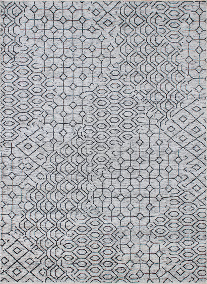 Finite Mosaics, Celestial Chimera Area Rug, Gray & Black
