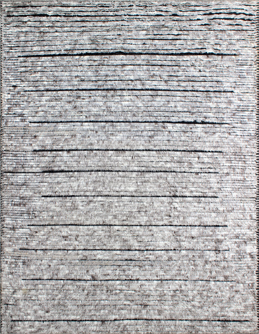 Finite Mosaics, Cryptic Genome Area Rug, Gray & Black
