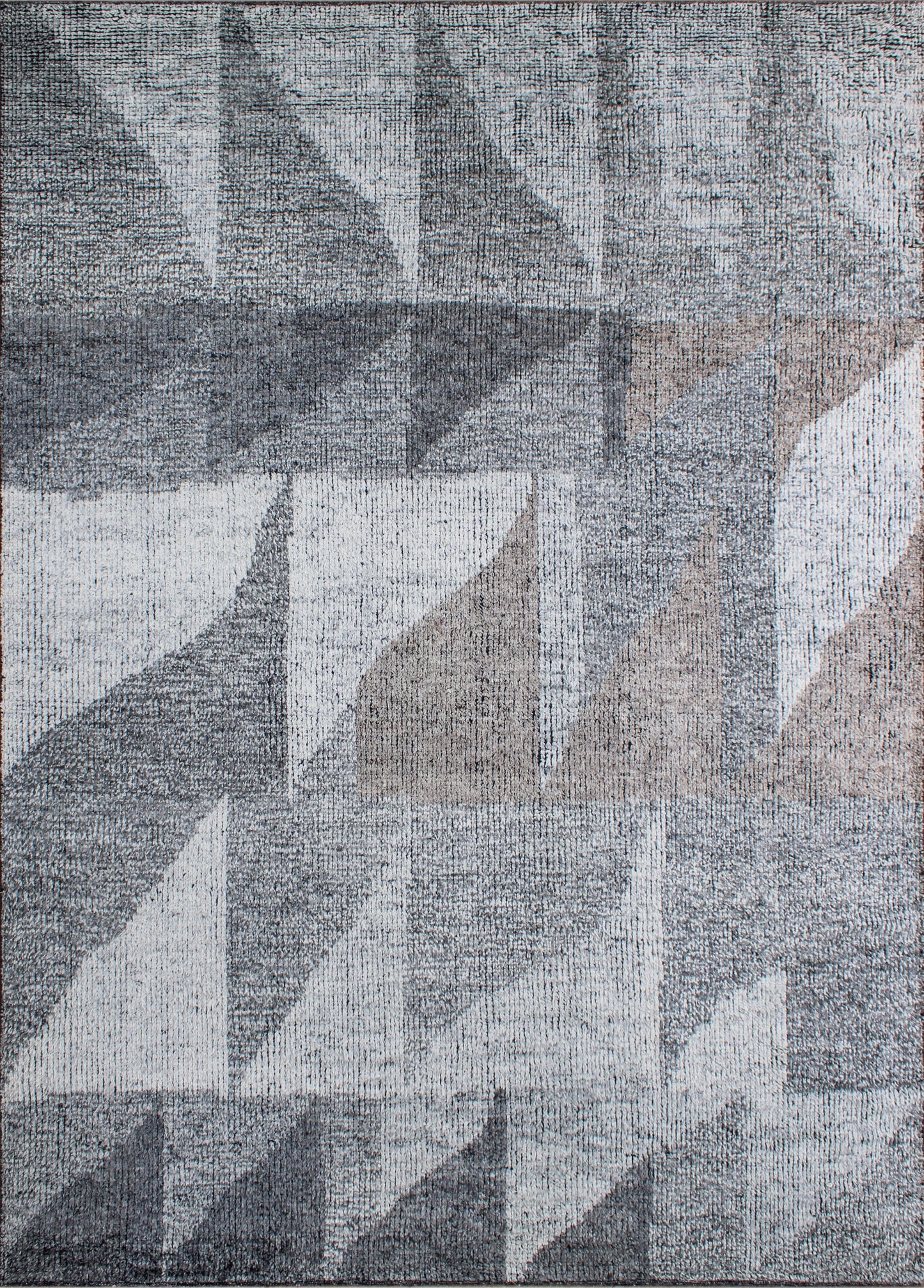 Finite Mosaics, Vanishing Sails Area Rug, Gray & Beige