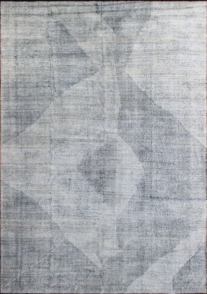 Finite Mosaics, Antithetical Allure Area Rug, Gray & Black