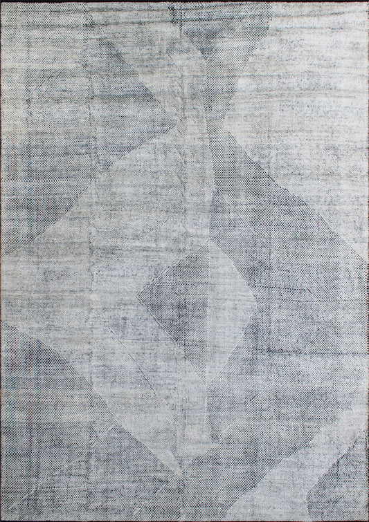Finite Mosaics, Antithetical Allure Area Rug, Gray & Black