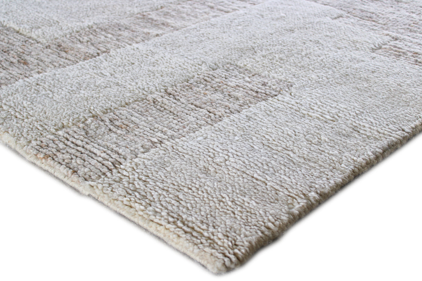Finite Mosaics, Perpetual Labyrinth Area Rug, Ivory & Beige