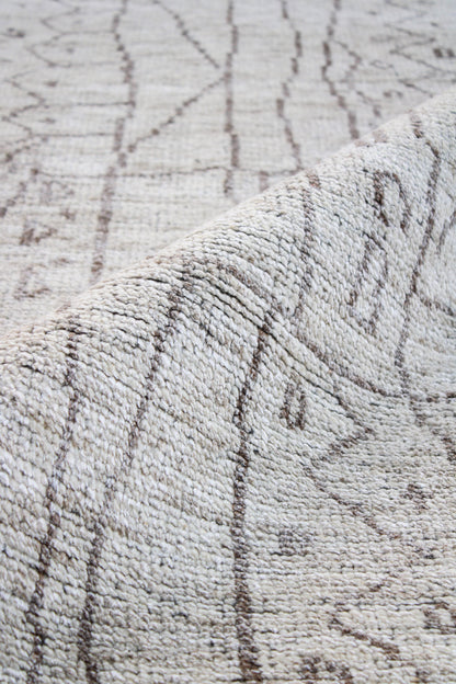 Finite Mosaics, Cryptic Enigma Area Rug, Ivory & Beige
