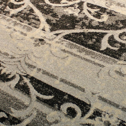 Alonzo Nightshade Indoor | Outdoor Area Rug, Grayscale
