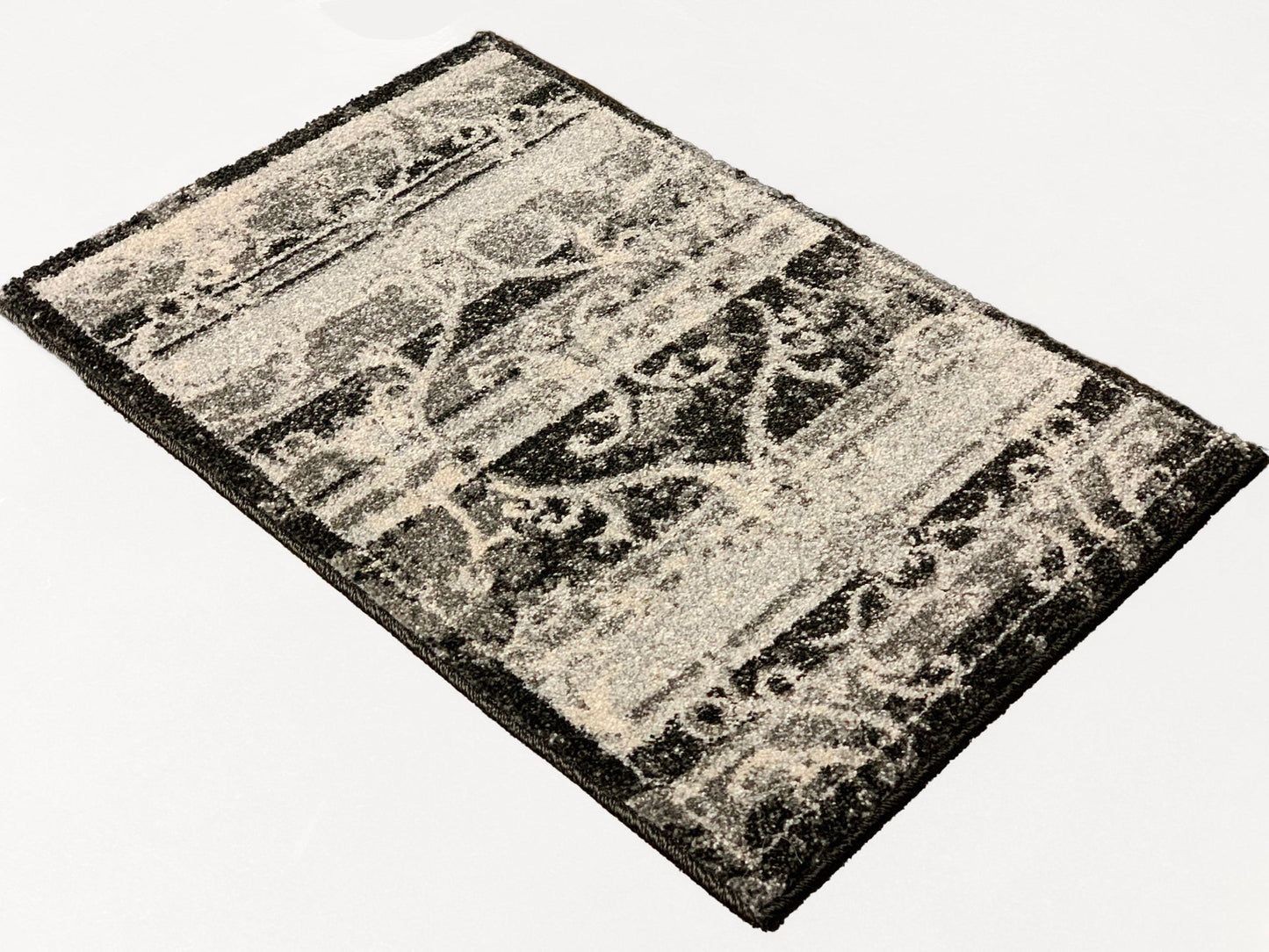 Alonzo Nightshade Indoor | Outdoor Area Rug, Grayscale