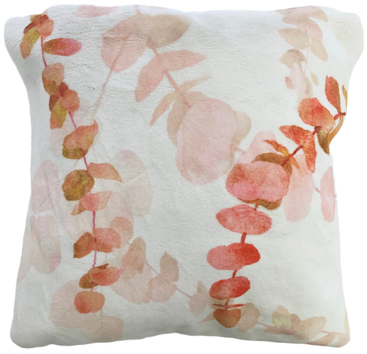 Angeleno Faux Chinchilla Fur Throw Pillow, Assorted Multicolor