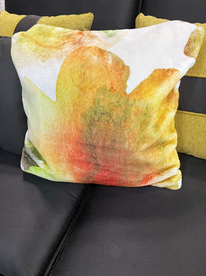 Angeleno Faux Chinchilla Fur Throw Pillow, Assorted Multicolor