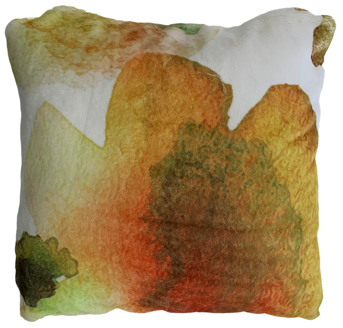 Angeleno Faux Chinchilla Fur Throw Pillow, Assorted Multicolor