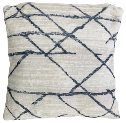 Angeleno Faux Chinchilla Fur Throw Pillow, Assorted Multicolor