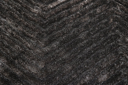 Finite Mosaics, Chevron Area Rug, Brown