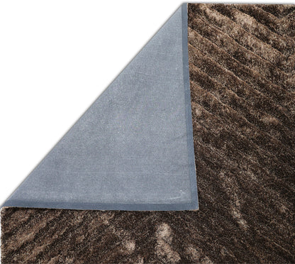 Finite Mosaics, Chevron Area Rug, Brown