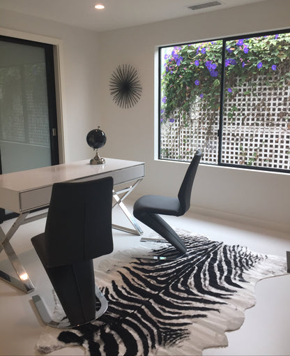 Modern Rustic Faux Fur Art Hide Zebra by Rug Factory Plus - Rug Factory Plus