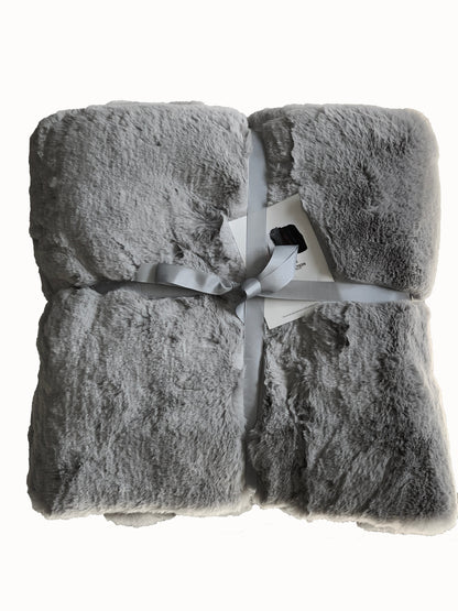 Bella Luxury Faux Fur Throw Blanket Collection, Assorted Colors