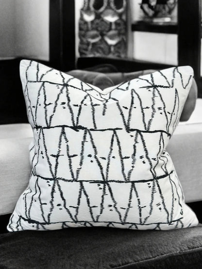 VIVA Aari Embroidered Casement Throw Pillow, Assorted Multicolor