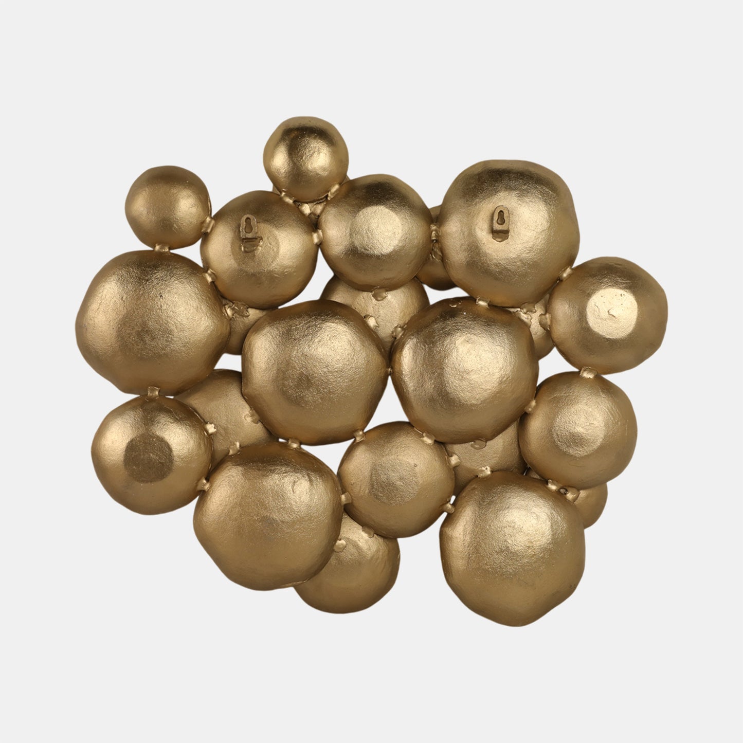 Cosmic Ripples Metal Wall Art, Gold & White