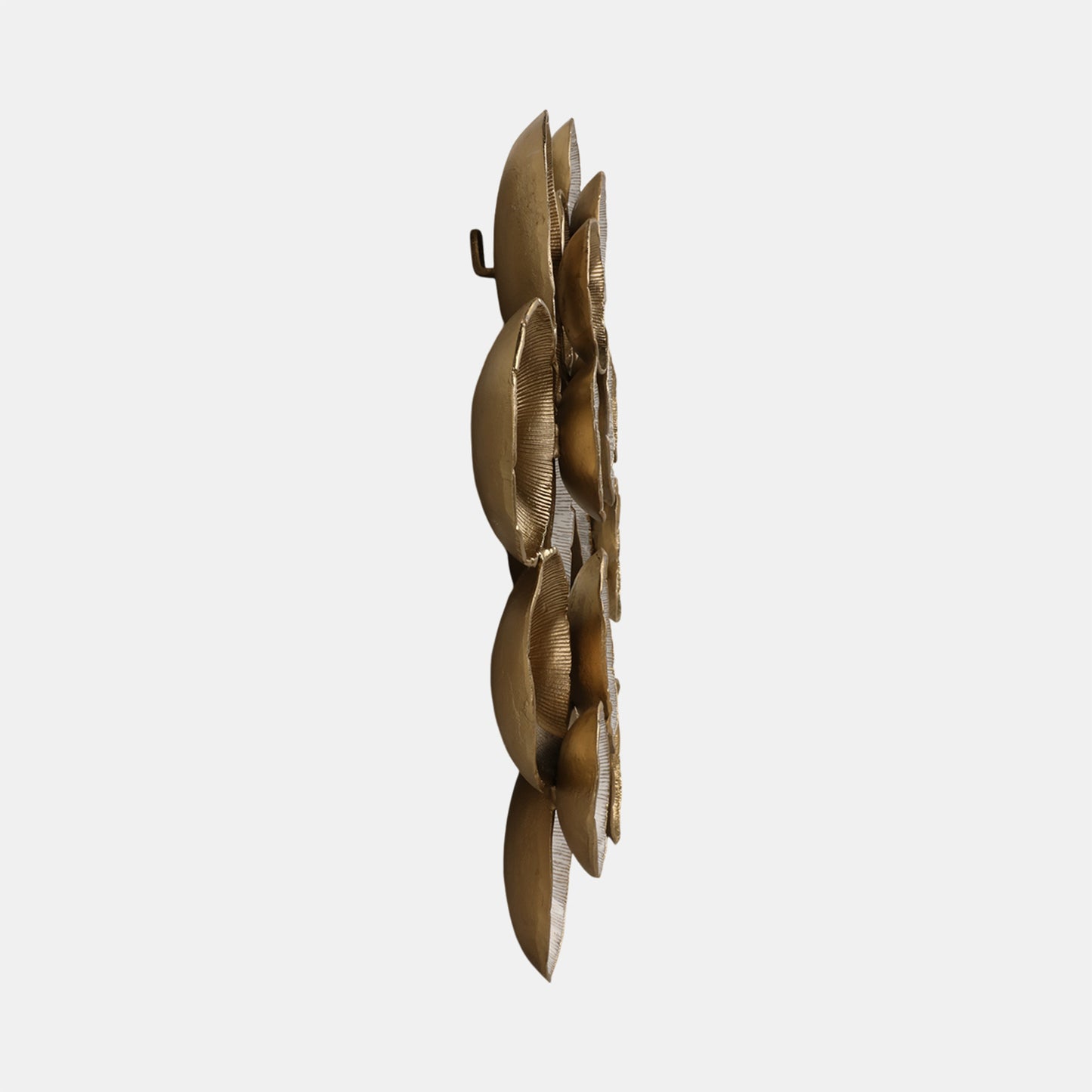 Cosmic Ripples Metal Wall Art, Gold & White