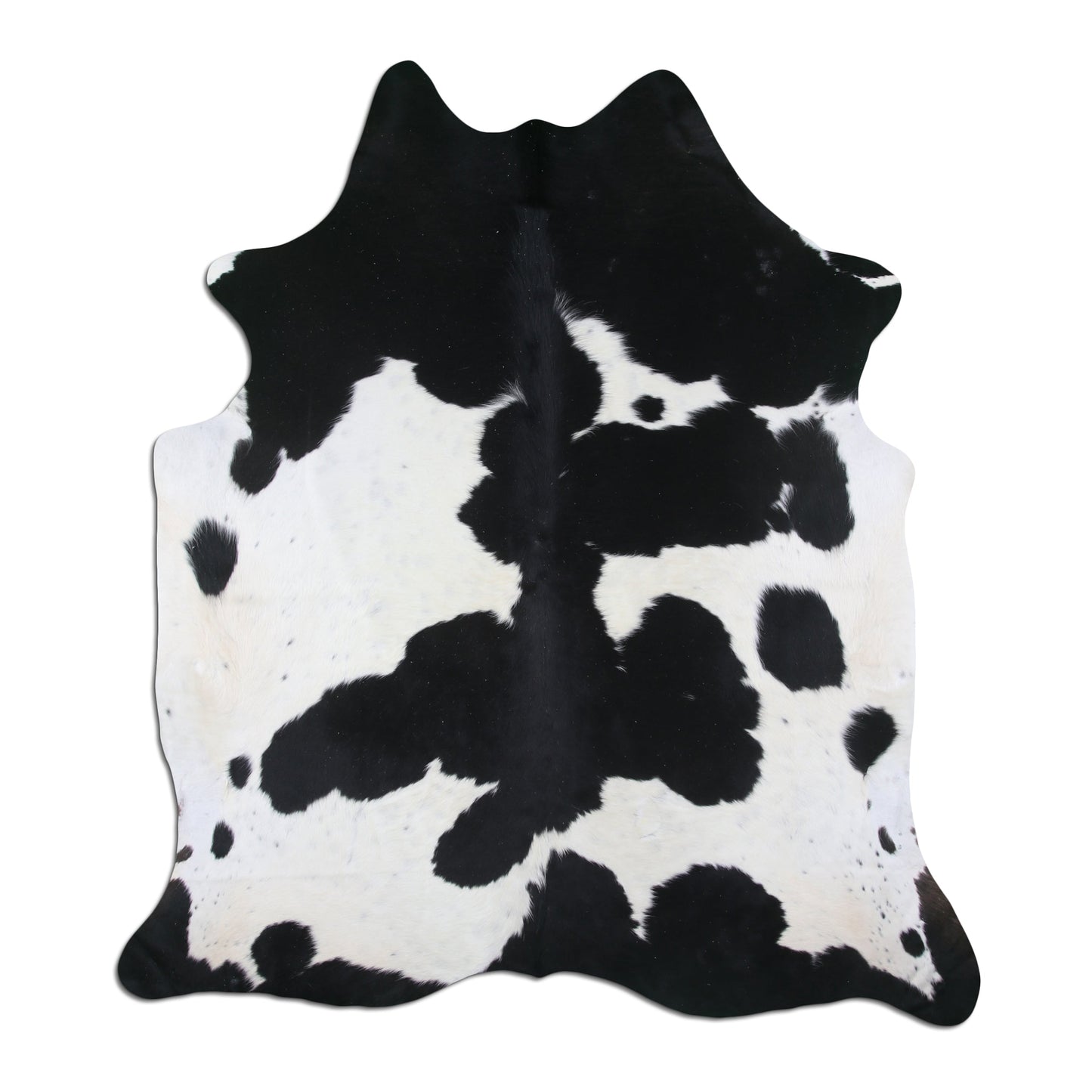 Authentic Leather Hides, Cowhide Area Rug, Black & White