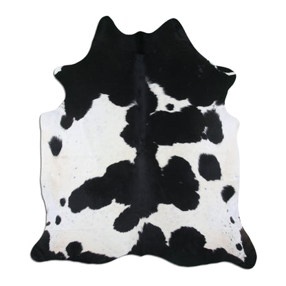 Authentic Leather Hides, Cowhide Area Rug, Black & White
