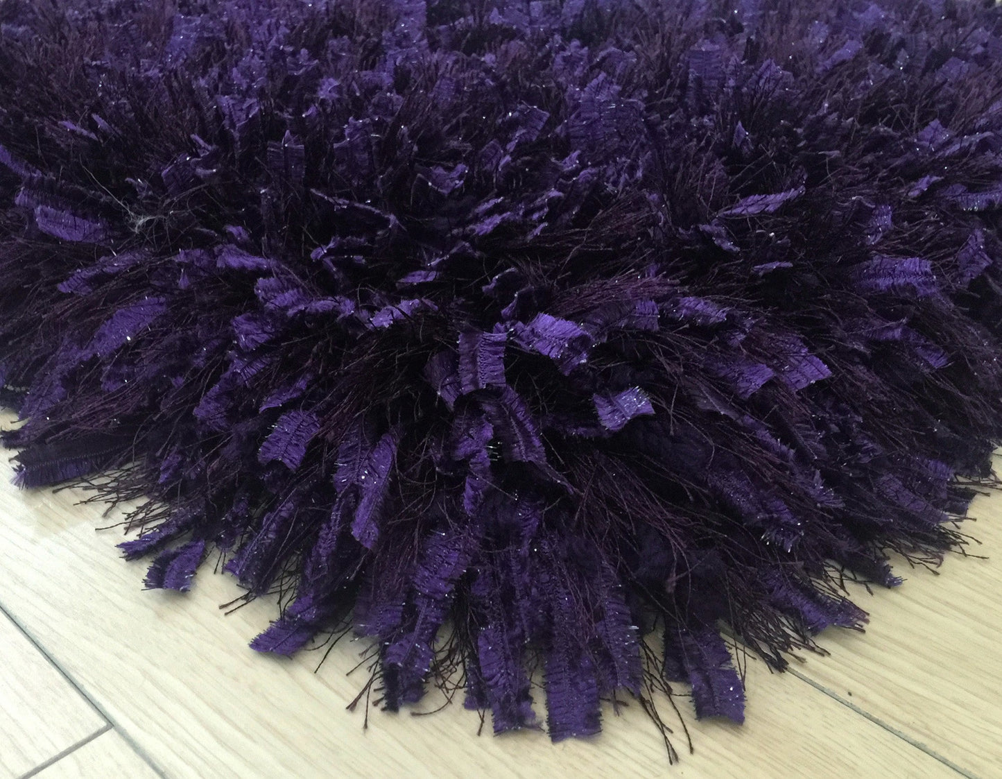 Modern Multi-textural Appx. 3" High Pile Crystal Shag Area Rug by Rug Factory Plus - Rug Factory Plus