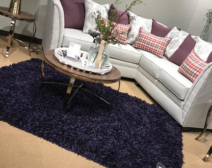Modern Multi-textural Appx. 3" High Pile Crystal Shag Area Rug by Rug Factory Plus - Rug Factory Plus