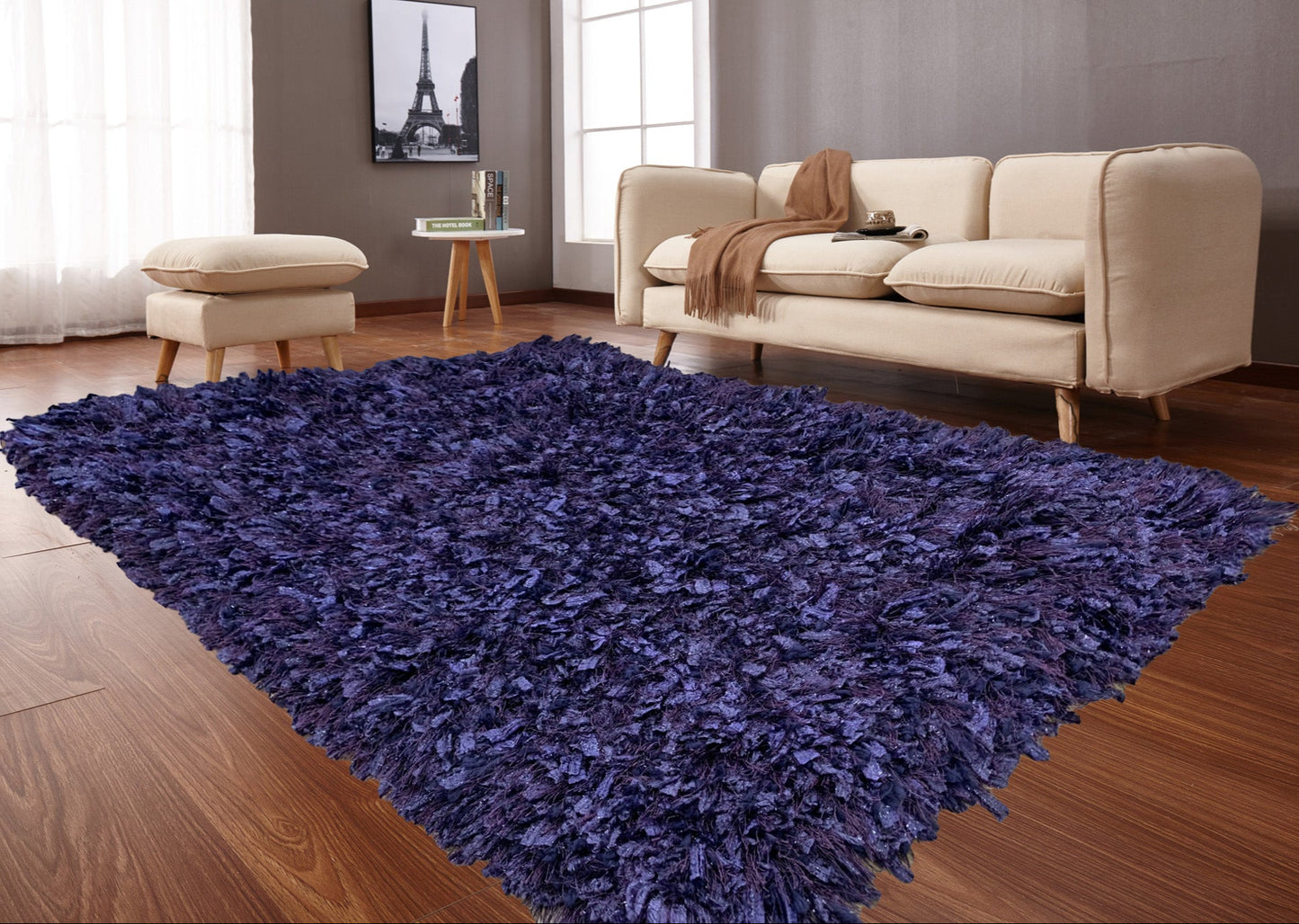 Crystal Shag Multitexture Area Rug, Assorted Colors