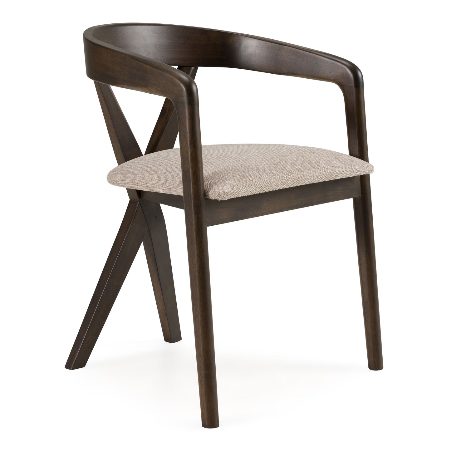 Clockwork Dining Chair, Espresso & Light Gray