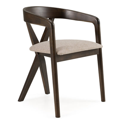Clockwork Dining Chair, Espresso & Light Gray