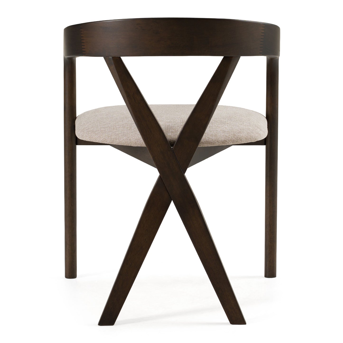 Clockwork Dining Chair, Espresso & Light Gray
