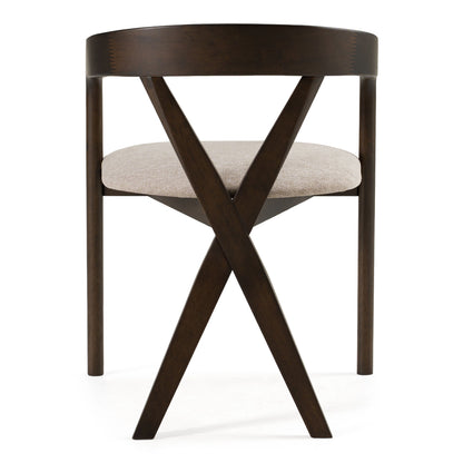 Clockwork Dining Chair, Espresso & Light Gray