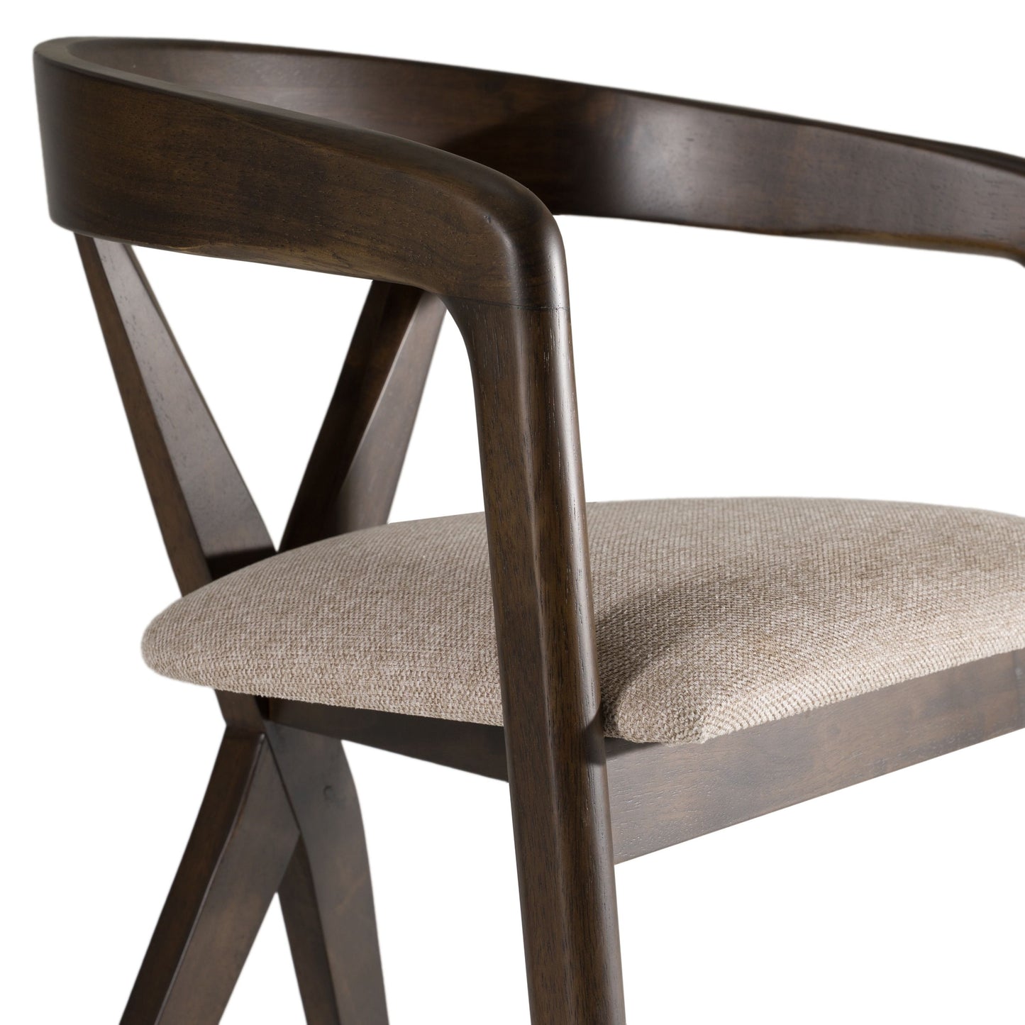 Clockwork Dining Chair, Espresso & Light Gray