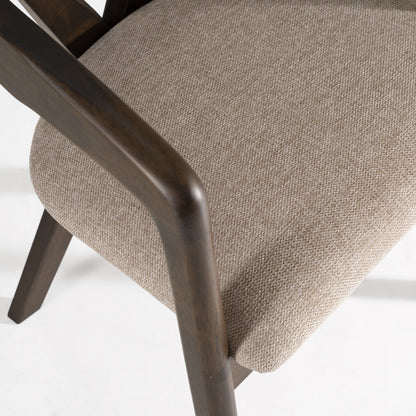Clockwork Dining Chair, Espresso & Light Gray