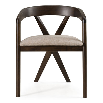 Clockwork Dining Chair, Espresso & Light Gray
