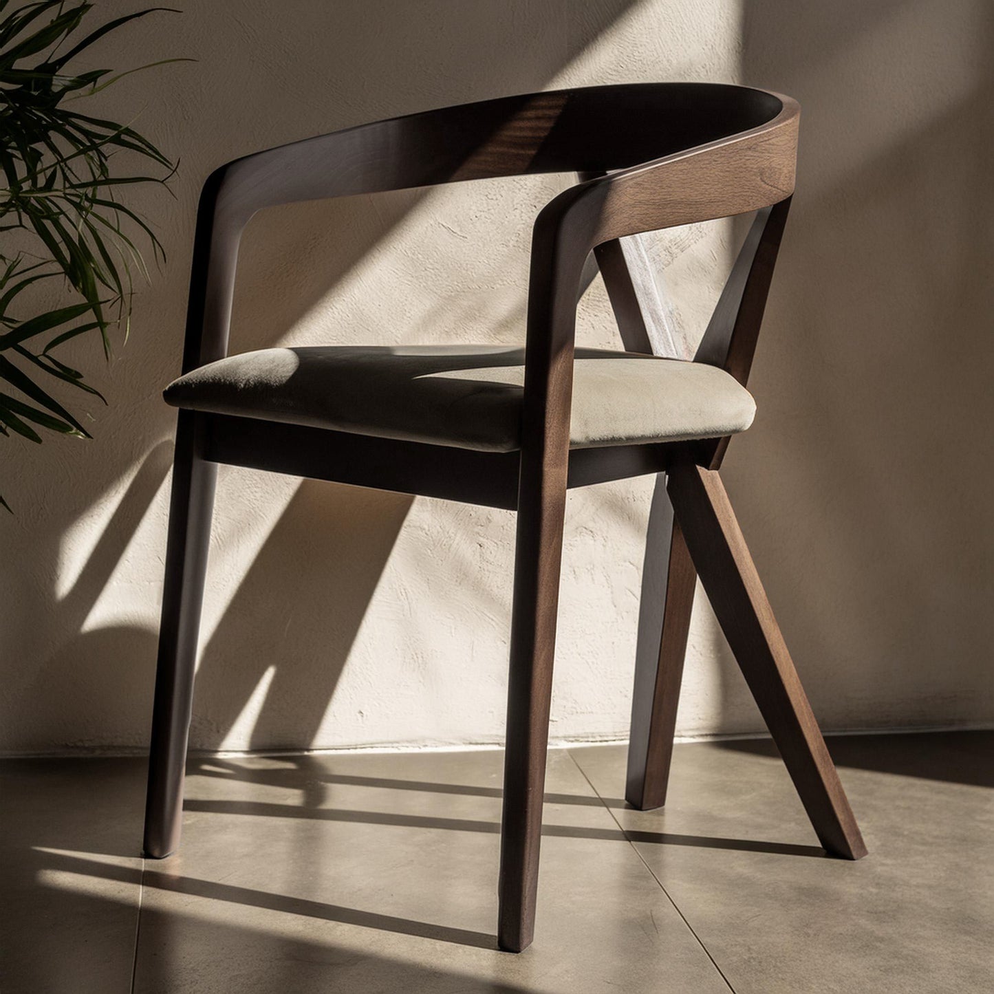 Clockwork Dining Chair, Espresso & Light Gray