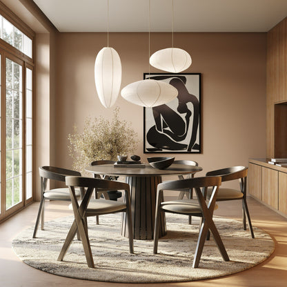 Clockwork Round Dining Table, Espresso