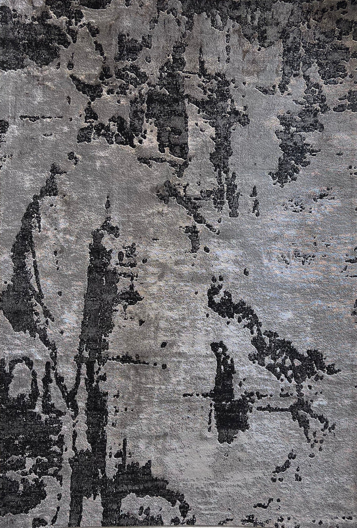 Devo Rematerialize Area Rug, Platinum & Gray