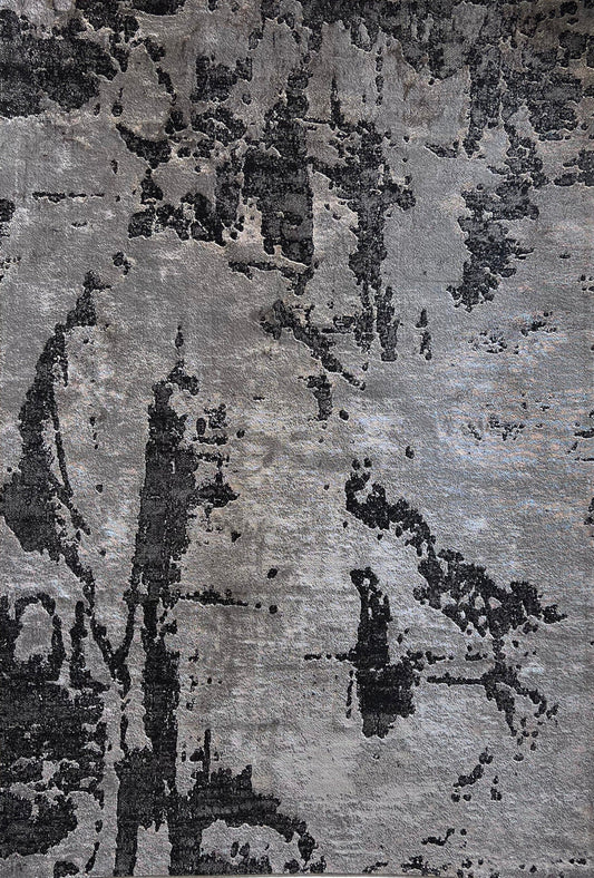 Devo Rematerialize Area Rug, Platinum & Gray