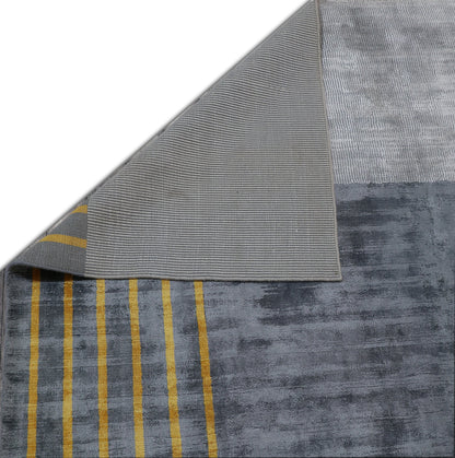 Finite Mosaics, Dual Structure Area Rug, Gray & Yellow