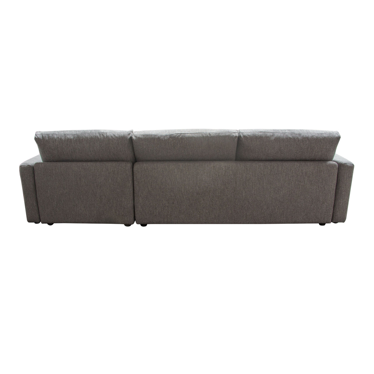 Eden 2 Piece Reversible Fabric Sectional, Gray