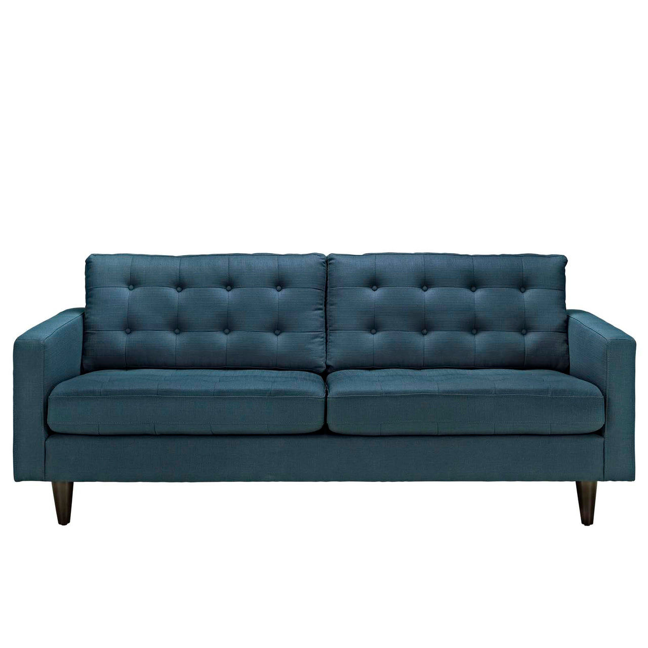 Dynasty Textured Fabric Sofa, Azure