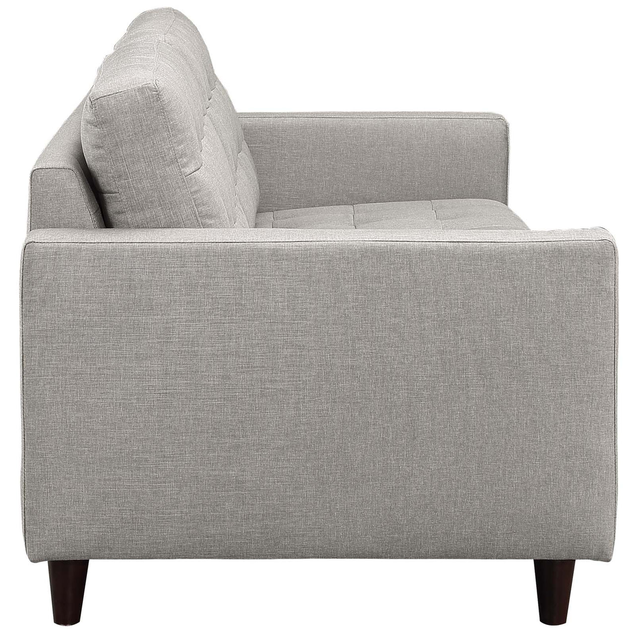 Dynasty Textured Fabric Sofa, Light Gray