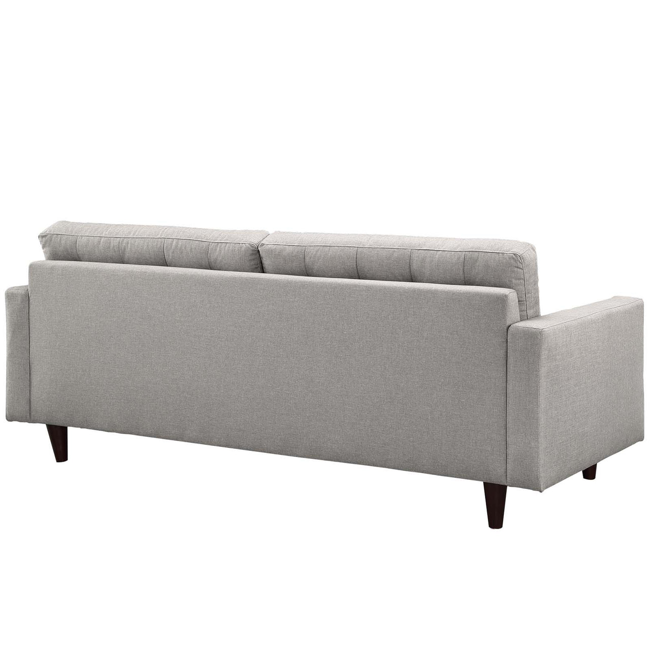 Dynasty Textured Fabric Sofa, Light Gray