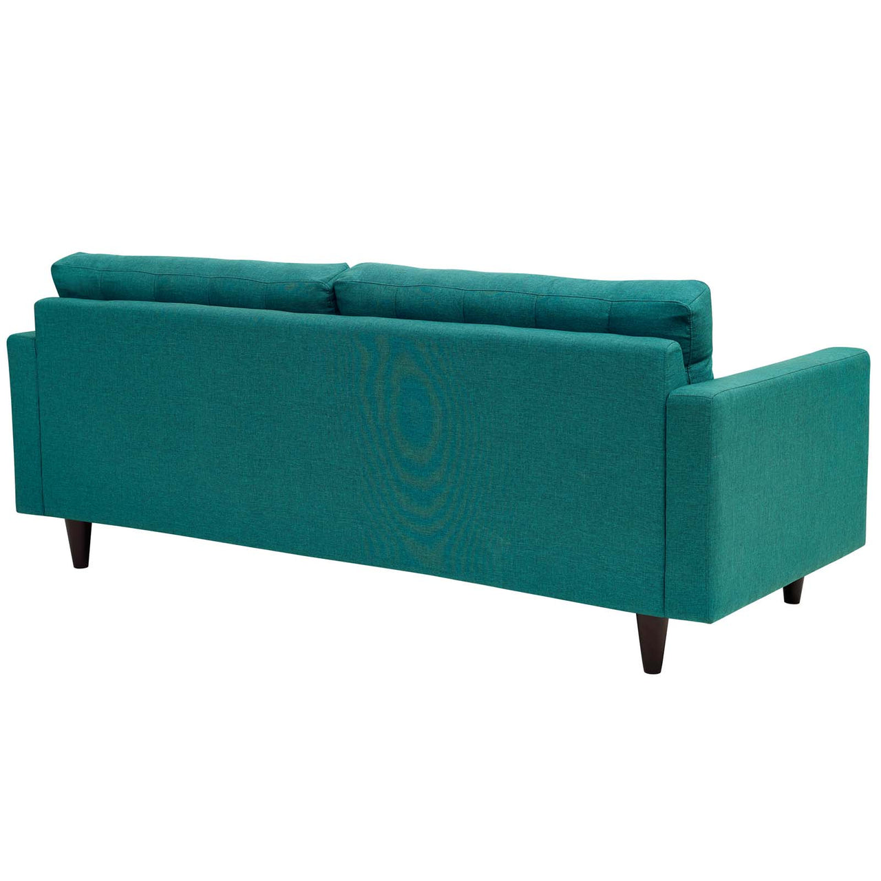 Empress Upholstered Fabric Sofa, Teal