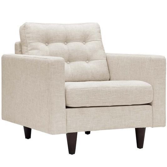 Dynasty Textured Fabric Armchair, Beige
