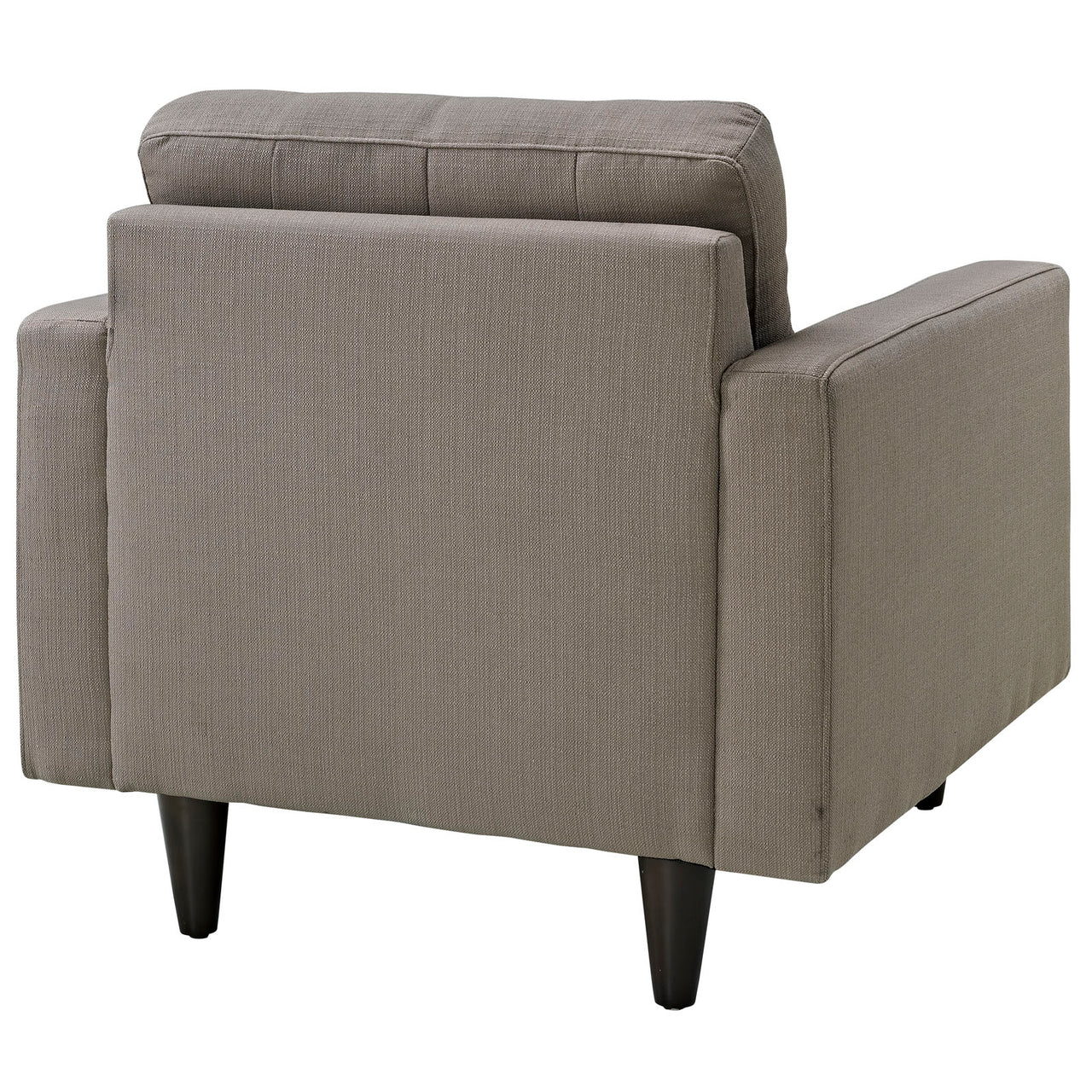 Empress Upholstered Fabric Armchair, Granite