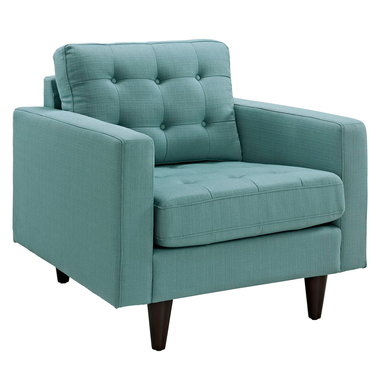 Dynasty Textured Fabric Armchair, Aqua Green