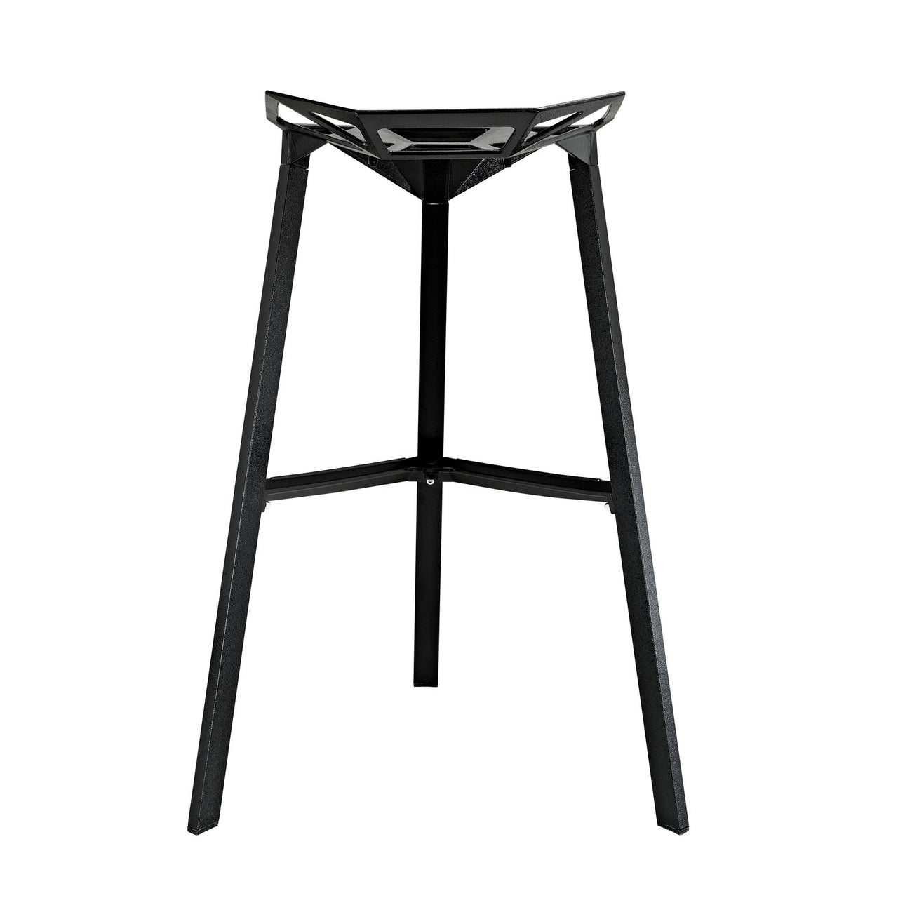 Launch Stacking Backless Bar Stool, Black