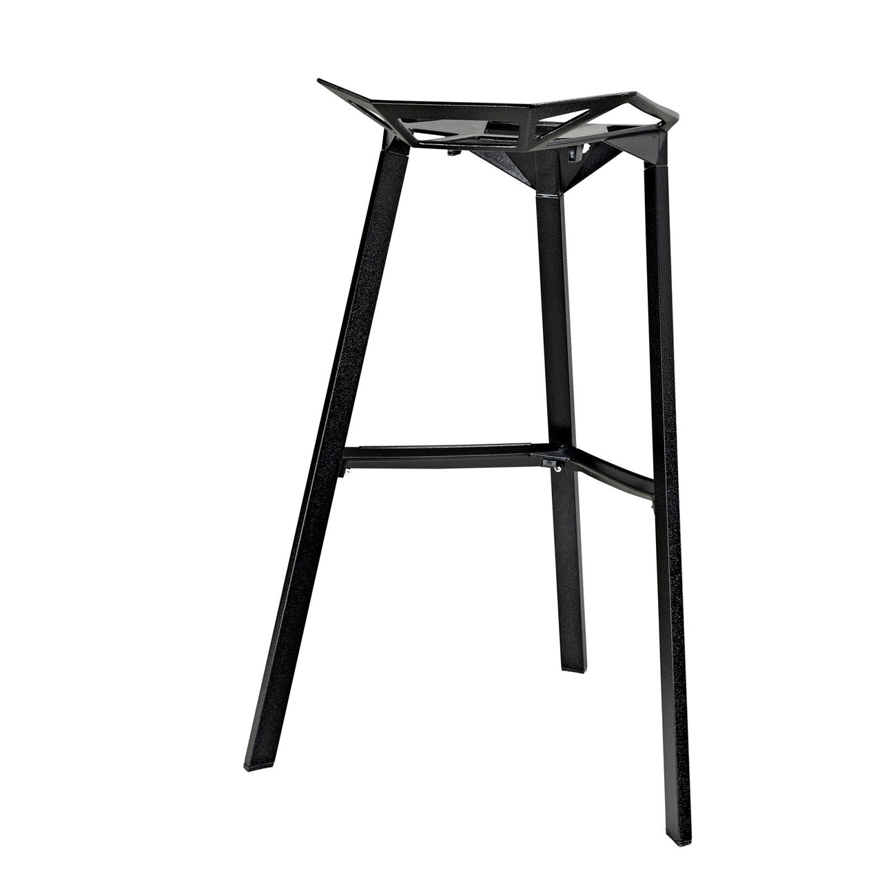 Launch Stacking Backless Bar Stool, Black